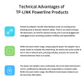 TP-LINK PA1000 1000Mbps Powerline Network Adapter, AV1000 Ethernet PLC Adapter,plug and play