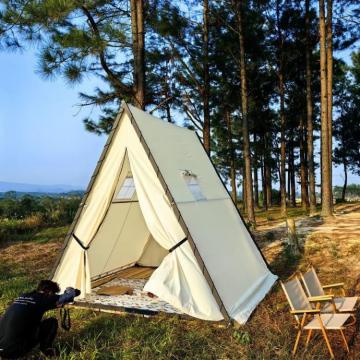 Waterproof and Windproof Beach Triangle Tent with Fiberglass Frame