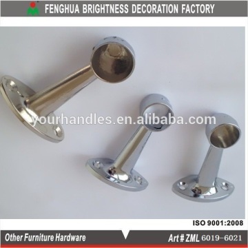 Wardrobe rail support round tube flange,stainless steel railing flange