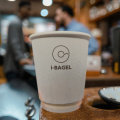 Copos de café de papel de parede dupla ecológicos de 8 onças