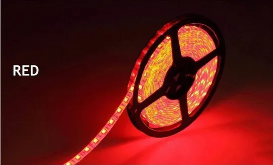 manufacture 12V 5M 60leds/m 5050 SMD red led strip light non-waterproof IP20 led strips under counter led strip lighting