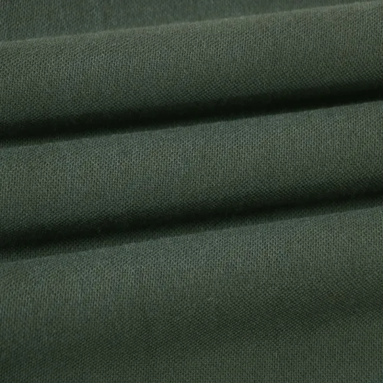 Green Poly Wool Blend Fabric - W-014: Ideal Material for Suit Making