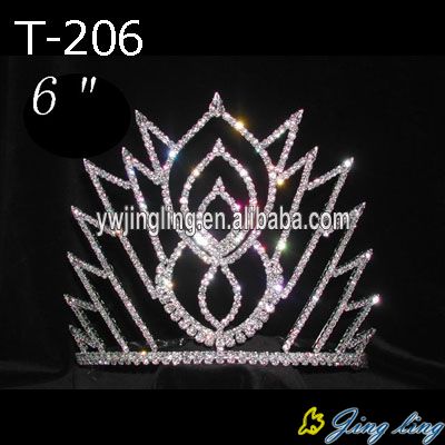 6"Wholesale Rhinestone Pageant Crowns