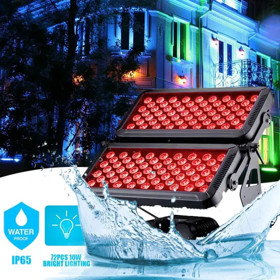 LED Outdoor 200W IP66 Stadium RGB 100W Reflector Garden Lights for Party, Event, Stage, DJ, DMX512 Flood Light