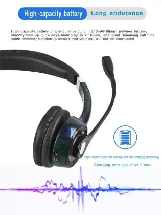 BT202 bluetooth headset call center game headset