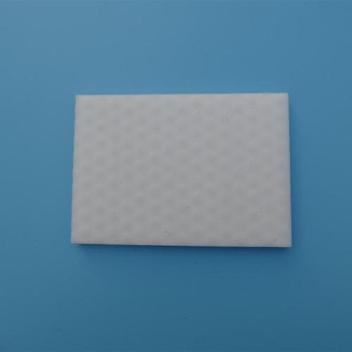 Melamine foam cleaning sponge with scouring pad