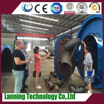 hot sale scrap tires to oil pyrolysis machine