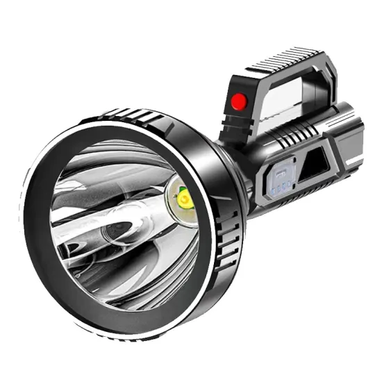 ABS Rechargeable Outdoor Searchlight Flashlight LED Long Range Handheld Lamp