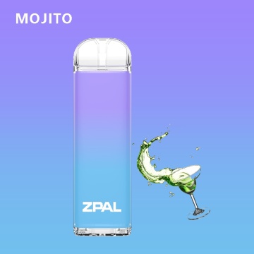 2500 Patronen von E-Zigaretten mit Mojito-aromatisierter E-Zigarette