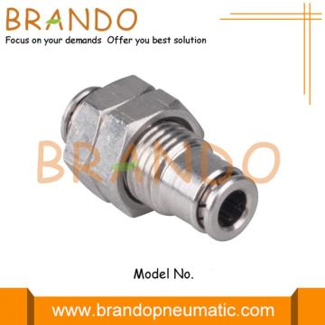 Union Bulkhead Push In Miniature Pneumatic Fittings 3mm