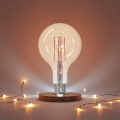 Lâmpada de filamento decorativo com luz âmbar quente regulável