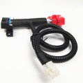 12V Red Male Female Automobile OBDII Wire Assembly