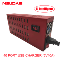 40 منفذ USB شاحن ذكي Red AI