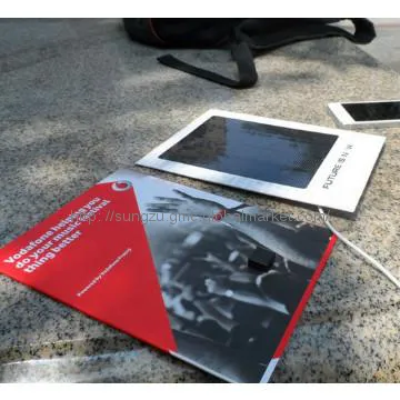 SZ8301 chrismas greeting cards or promo ads solar mobile charger