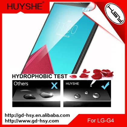 HUYSHE high definition clear tempered glass Screen Protector For lg g4 mobile phone