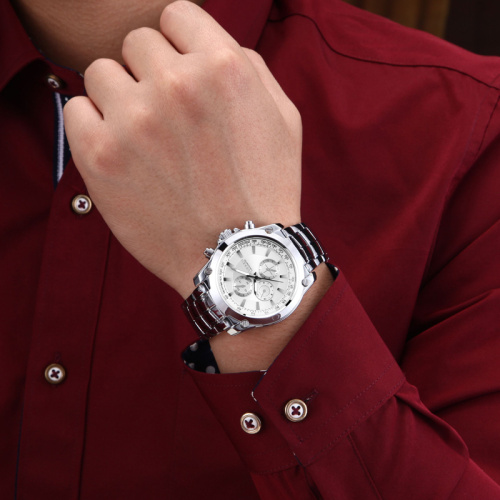 Fashion Business Men Watch Stainless Steel