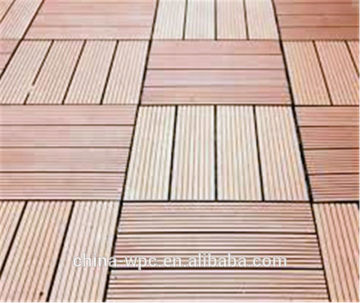 outdoor non fading wpc outdoor interlocking plastic floor tiles