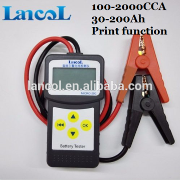 12V 24V Digital Car Battery Load Tester with print function 30-200Ah