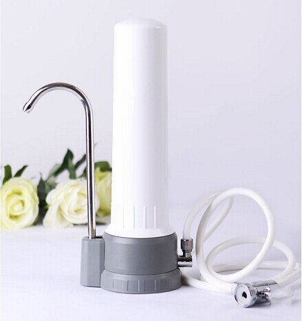 counter top single stage activated carbon ceramic water filter