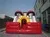 Hot sale PVC commercial giant inflatable obstacle course with slide