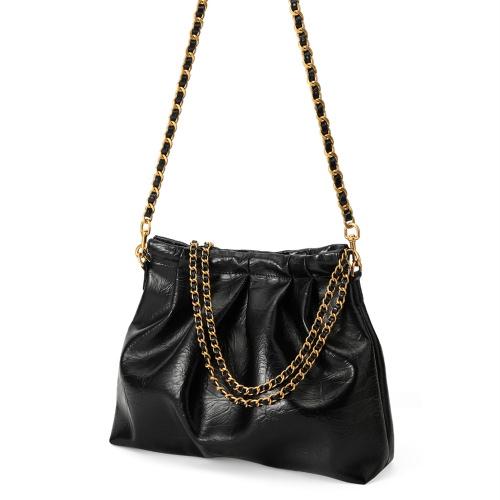 Chain Tote Bag for Women Cowhide Single-Shoulder Bag