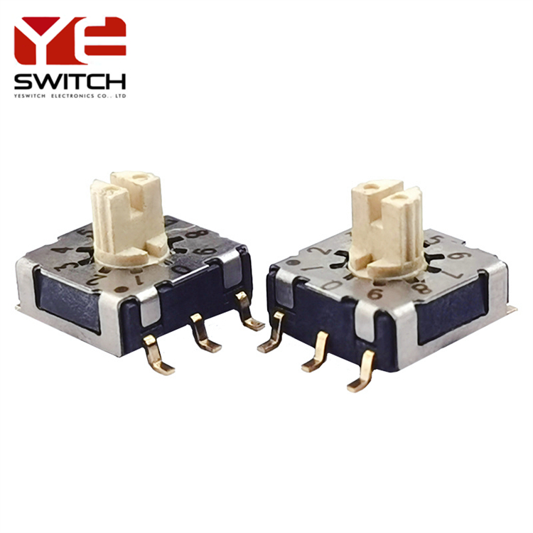 10x10 SMD 8421 Rotary Dip Switch الترميز الرقمي