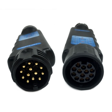 Testeur d'éclairage de remorque 13 broches: Testeur de prise de fiche de voiture et de camion norme européenne Standard 12V