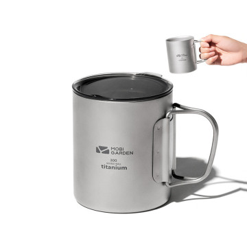 Mobi Garden Titanium Water Cup - draagbare vouwmok voor buiten