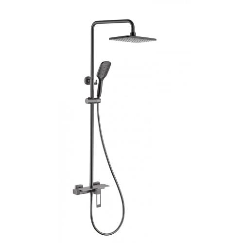 Exposed Shower Faucet Set Solid Brass Exposed Bath Shower With Mixer Factory
