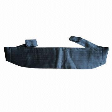 Cummerbund with black satin fabric