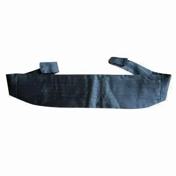 Cummerbund with black satin fabric