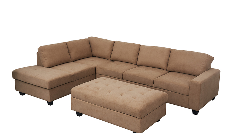 Modular Sectional Sofa with Ottoman