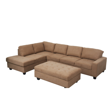 Canapé sectionnel modulaire avec ottoman