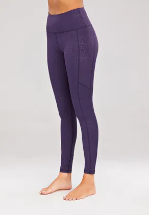 Purple crocodile pattern yoga pants fitness clothing yoga leggings wholesale