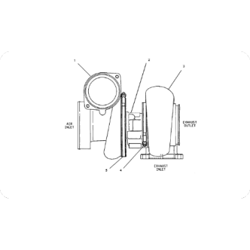 Excavator turbocharger 1182989/118-2989