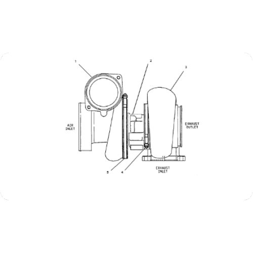 Excavator turbocharger 1182989/118-2989