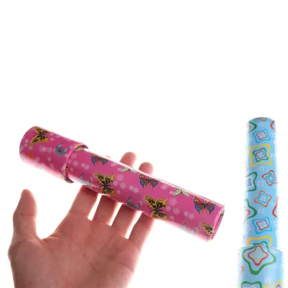 Colorful World Toys Interactive Toys Kids Gifts Imaginative Vintage 3D Kaleidoscope Paper Card Kaleidoscope