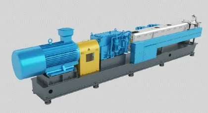 Parallel twin screw extruder
