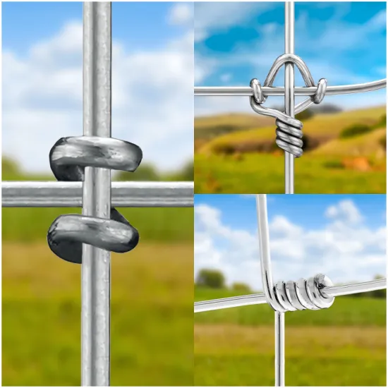 square Knot Woven Wire Fence Fabric