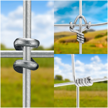 square Knot Woven Wire Fence Fabric