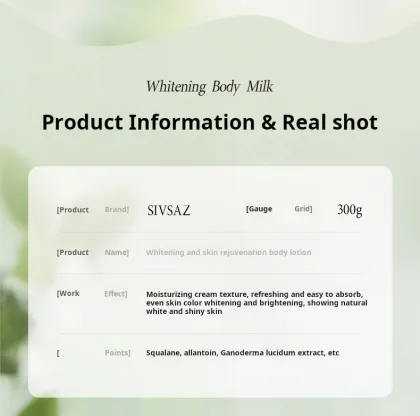 Niacinamide Whitening Body Lotion & Mask - Sivsaz Rejuvenating Body Care