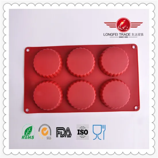 Red Color Soap Molds Silicone Rubber Cake Maker Moulder