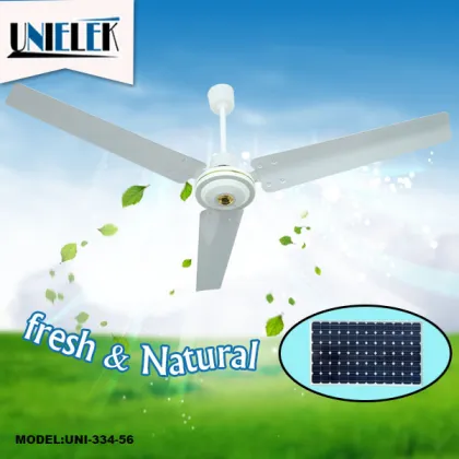 Solar use light weight ceiling fan 12V ceiling fan 48 inch remote control ceiling fan