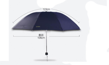 Portable windproof 3 folding umbrellas