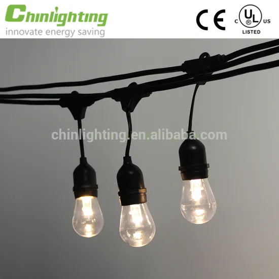 Outdoor String Light with LED Filament S14 Bulbs with 10 Lights