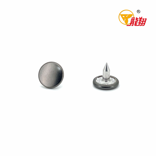 Botones a presión invisibles de cobre duraderos.