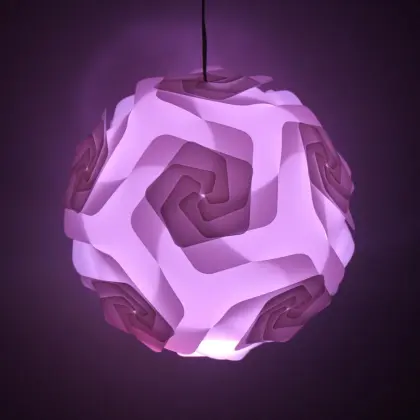 Contemporary Creative IQ Jigsaw Lampshade