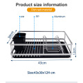 rack de séchage à plats en aluminium avec couverts de plateau