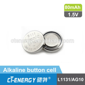 button pin battery L1131 Ag10 1.5V vinnic manufacturer
