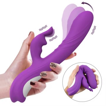 Clitoral G-spot vibrator with remote control